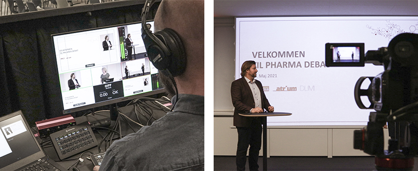 Søren-Ulrik præsenterer til et pharma event i life science huset